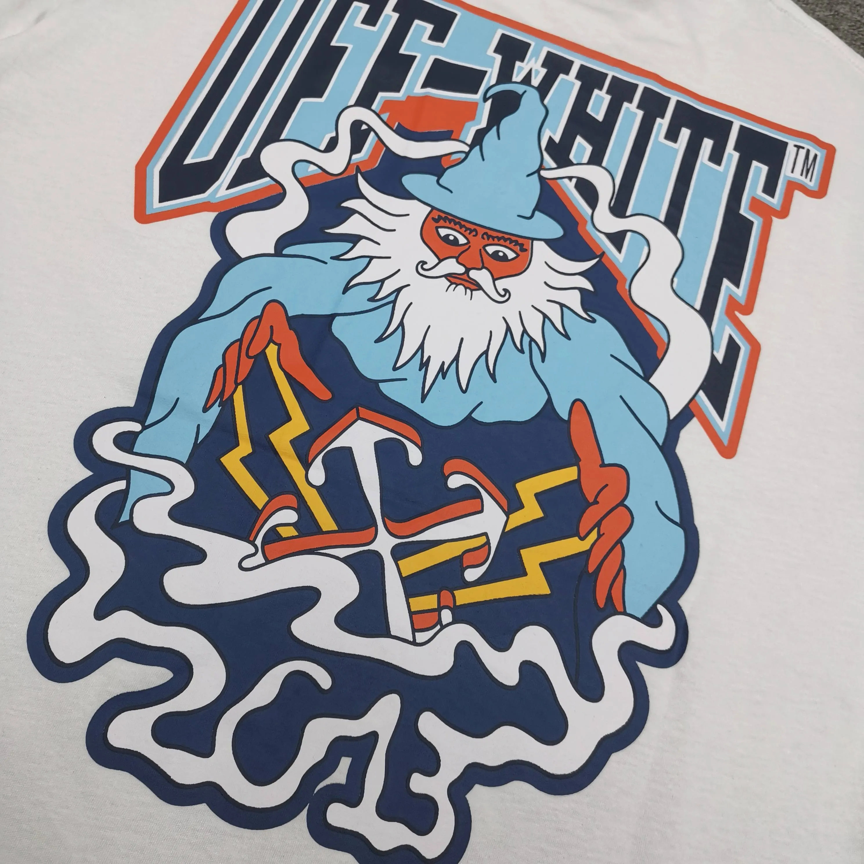 Off white top version, new snowman loose version short-sleeved T-shirt Size: S M L XL Color: Black White P240